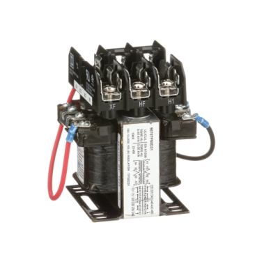Schneider Electric Control Transformer; 50 VA; 220V x 440V; 230V x 460V; 240V x 480V Primary; 110V/220V; 115V/230V; 120V/240V Secondary; Single-Phase; Primary &plus; Secondary Fusing